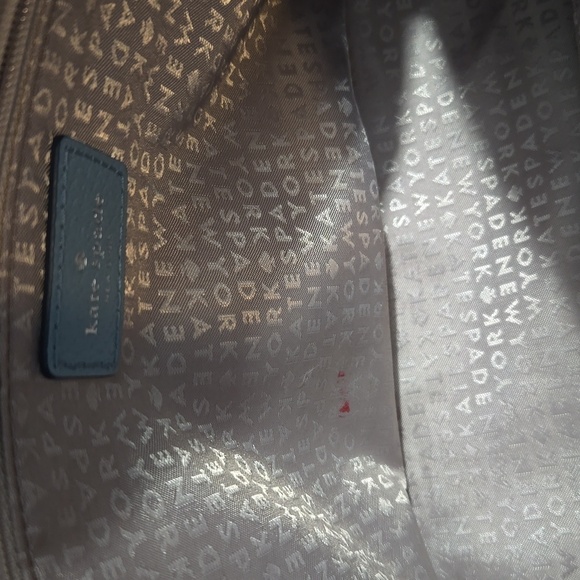 Kate Spade Carli Grove Street Leather Bag Crossbody Handbag Blue (missing strap) - Picture 8 of 11